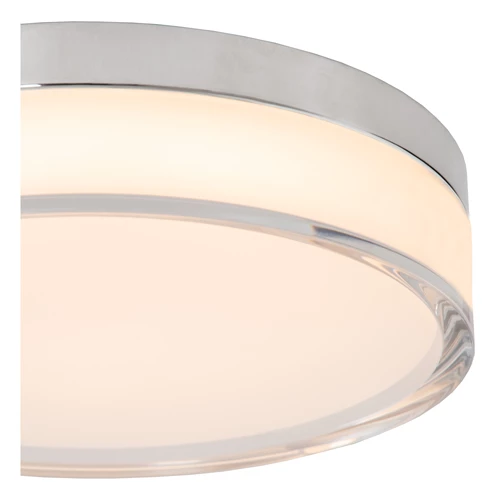 Lucide PLANO - Plafonnier Salle de bains - Ø 23 cm - LED Dim. - CCT - 1x11W 2700K/4000K - IP44 - Opalin - détail 2